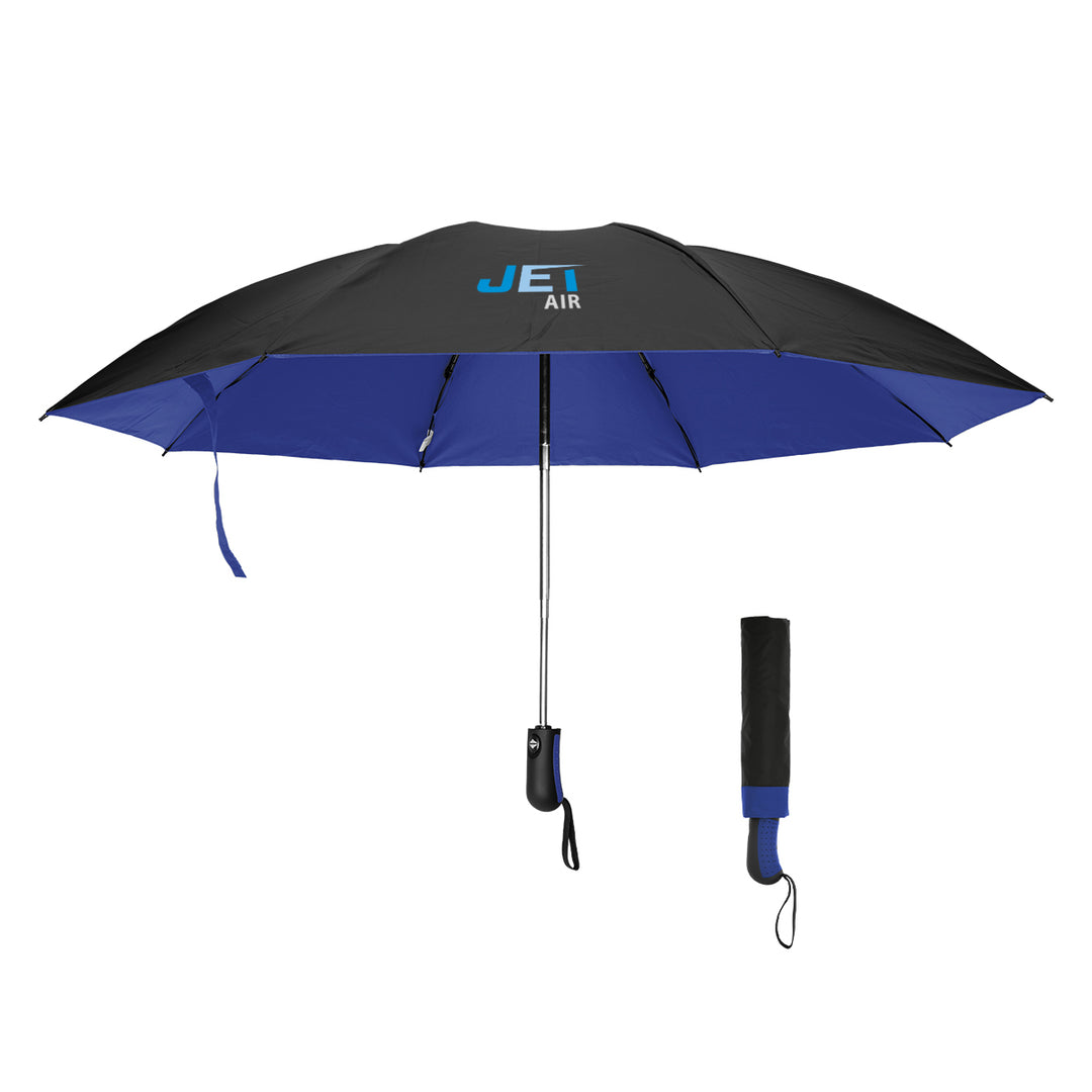 46" Arc Two-Tone rPET Inversion Umbrella