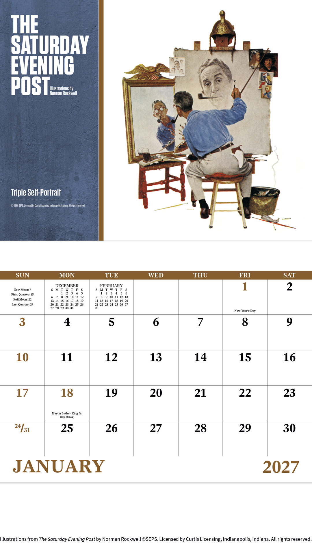 Good Value™  The Saturday Evening Post Illustrations by Norman Rockwell – Stapled Calendar