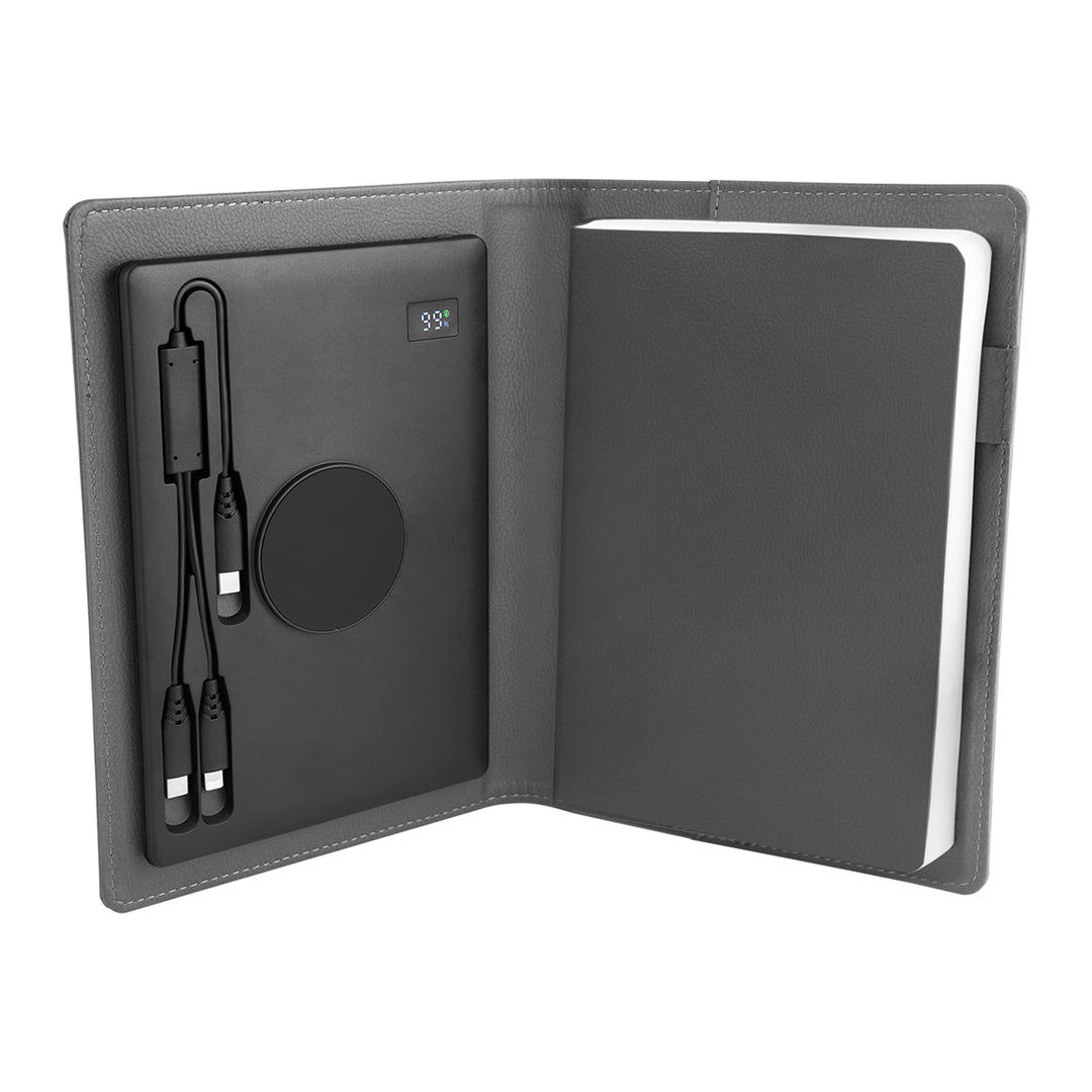 Recycled Power Folio With Wireless Charger & Power Bank