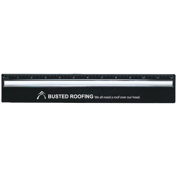 Plastic 12" Ruler With Magnifying Glass