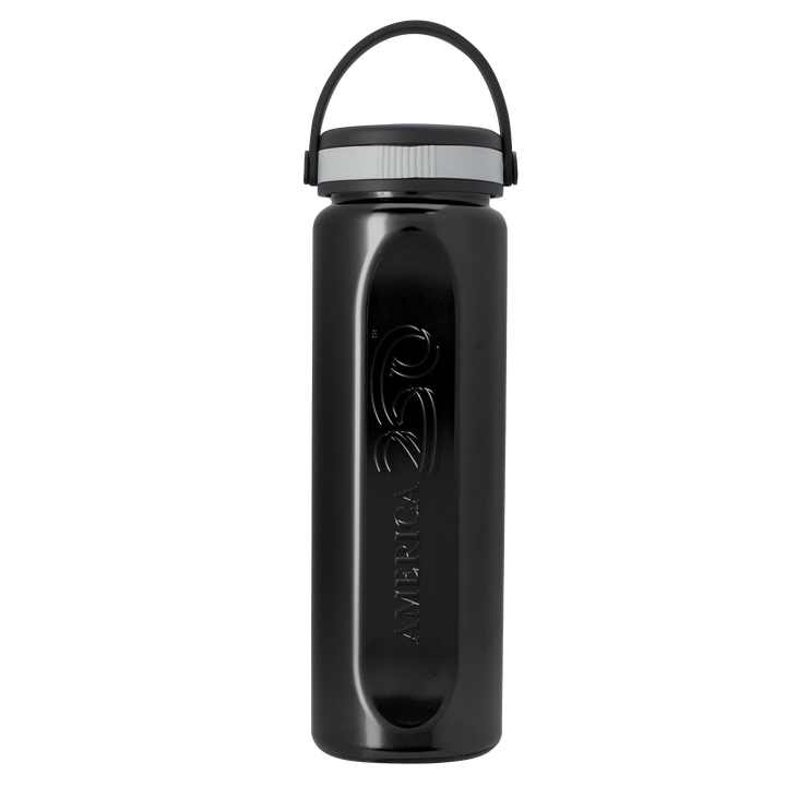 Boss Embossed RPET Bottle with Grip Lid - 26 oz.
