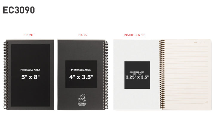 Spiral eco notebook