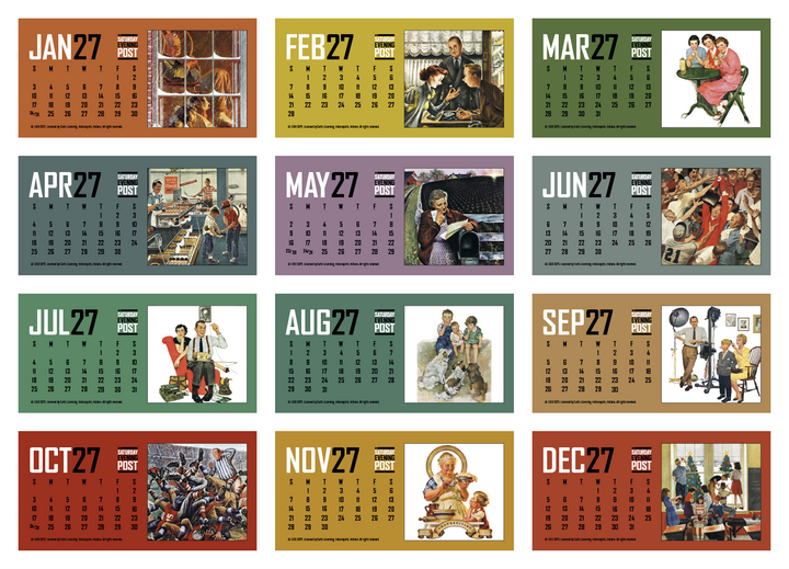 Triumph® Calendars  The Saturday Evening Post Desk Calendar