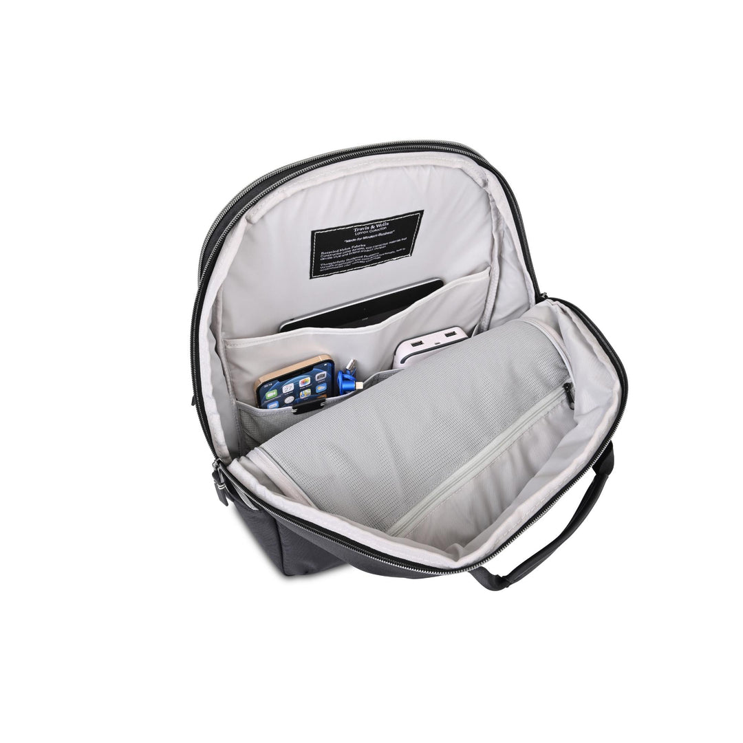Travis & Wells® Lennox Recycled Nylon Laptop Backpack