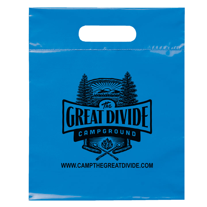 Die Cut Handle Bag - 9 1/2W x 12H - Flexo Ink Print