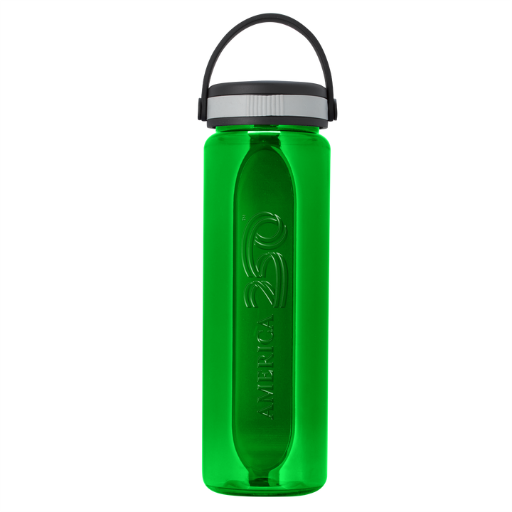 Boss Embossed RPET Bottle with Grip Lid - 26 oz.