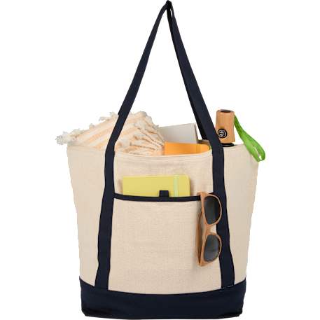 Isle 8oz Organic Cotton Zippered Tote
