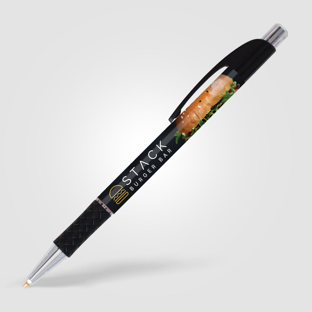 Elite Slim Chrome Basket Weave Pen