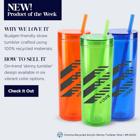Chroma Recycled Acrylic Straw Tumbler 16oz