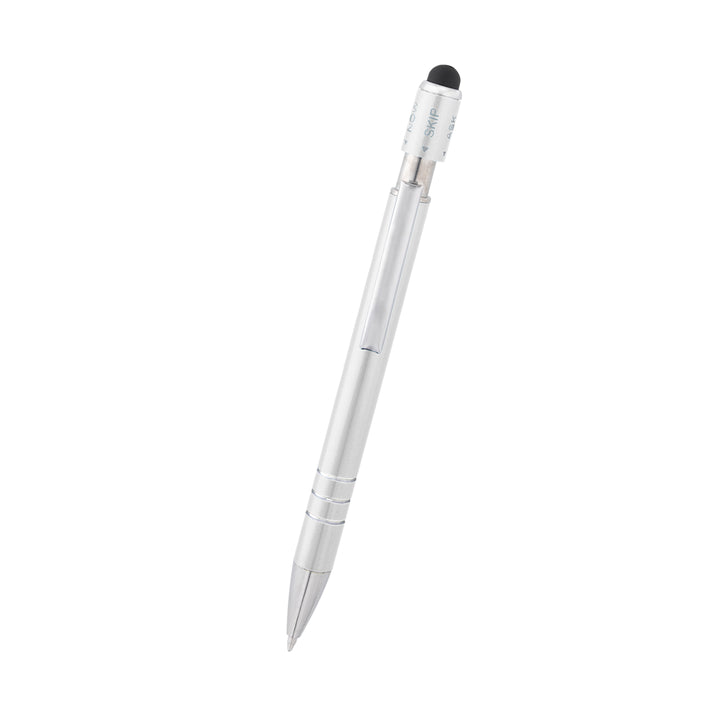 Recycled Aluminum Spin Game Top Pen With Stylus