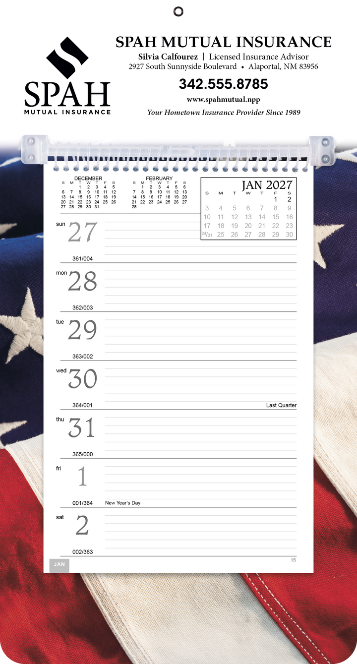 Triumph® Calendars Full-Color Weekly Memo Calendar