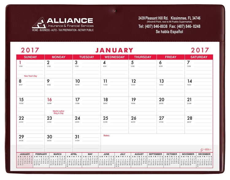 Super Economy Calendar Pad