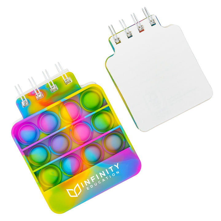 Square Spiral Notebook Push Pop