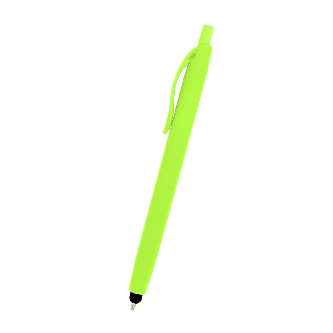 Zinnia Rubberized Pen With Stylus
