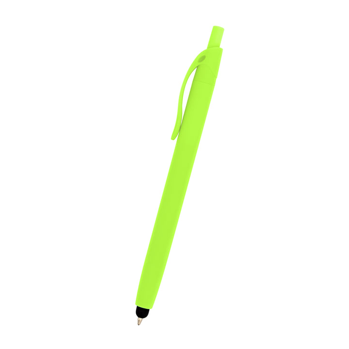 Zinnia Rubberized Pen With Stylus