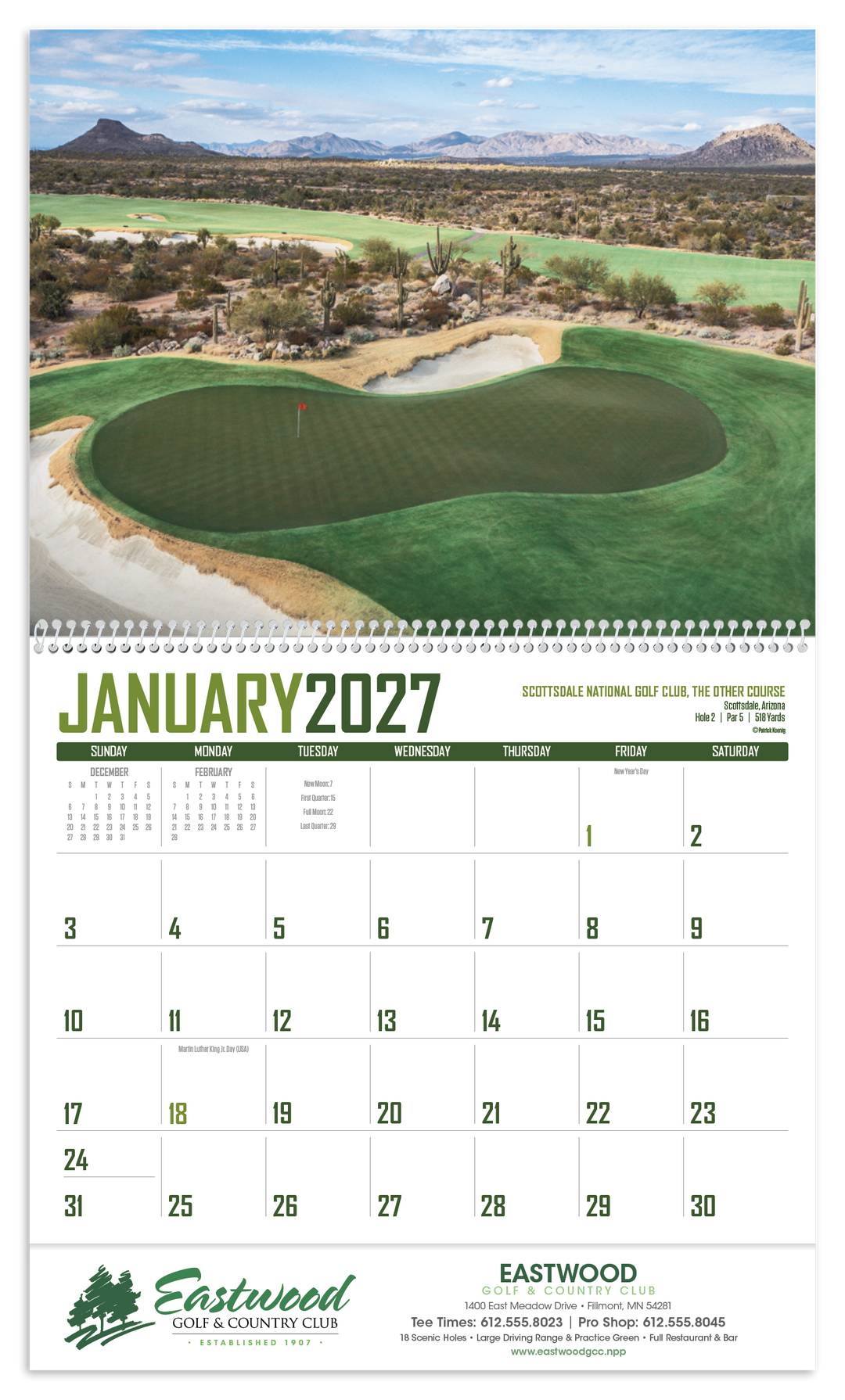 Triumph® Calendars Golf Calendar