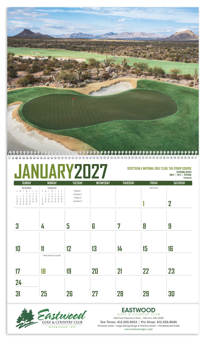 Triumph® Calendars Golf Calendar