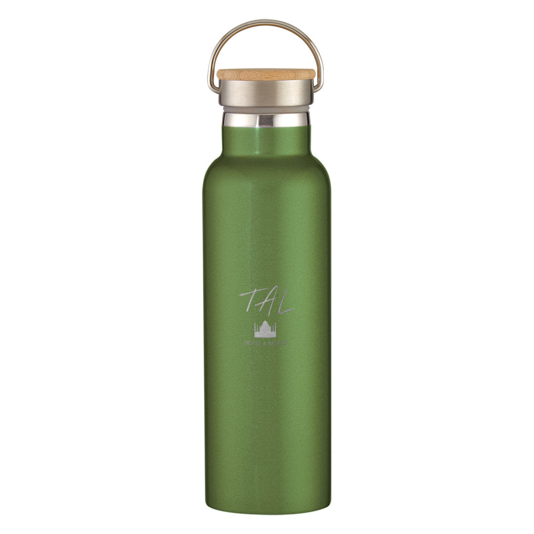 21 Oz. Tipton Recycled Stainless Steel Bottle With Bamboo Lid