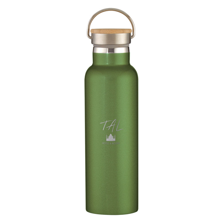 21 Oz. Tipton Recycled Stainless Steel Bottle With Bamboo Lid