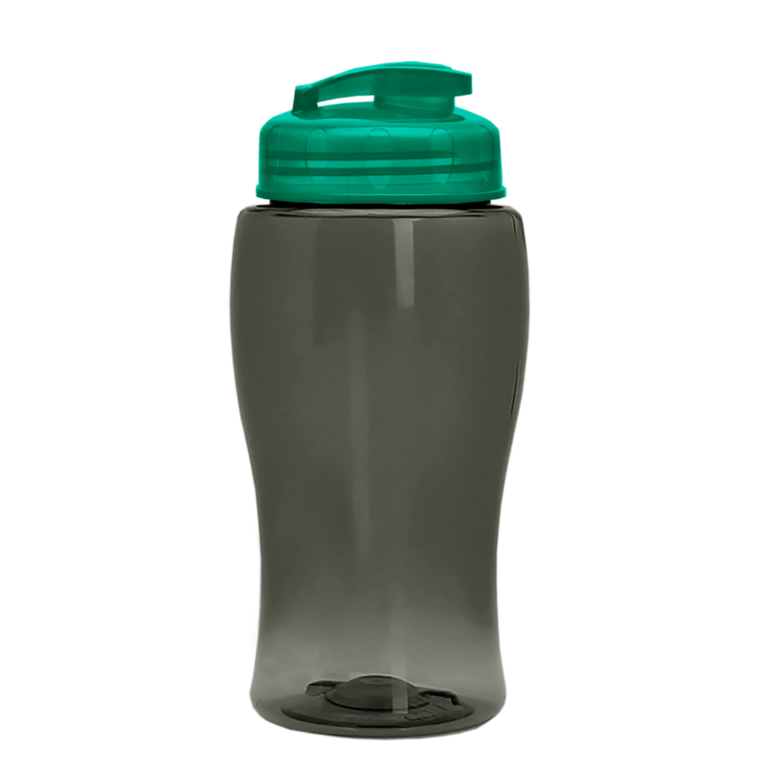 Poly-Pure Jr. - 18 oz. Transparent Bottle with USA Flip