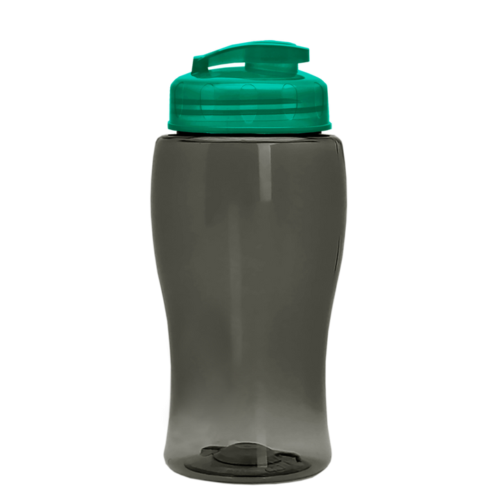 Poly-Pure Jr. - 18 oz. Transparent Bottle with USA Flip