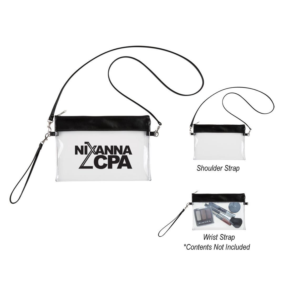 Game Day Clear Wristlet Pouch