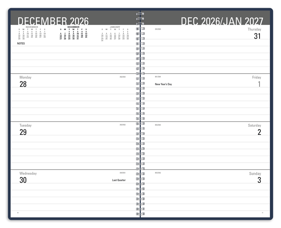 Triumph® Calendars Classic Weekly Desk Planner