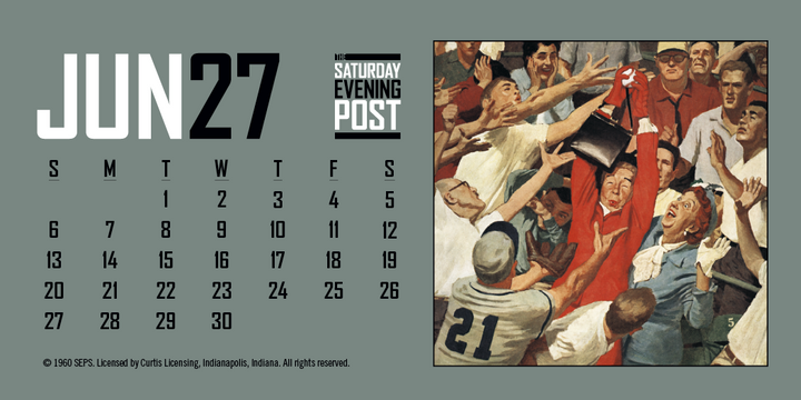 Triumph® Calendars  The Saturday Evening Post Desk Calendar