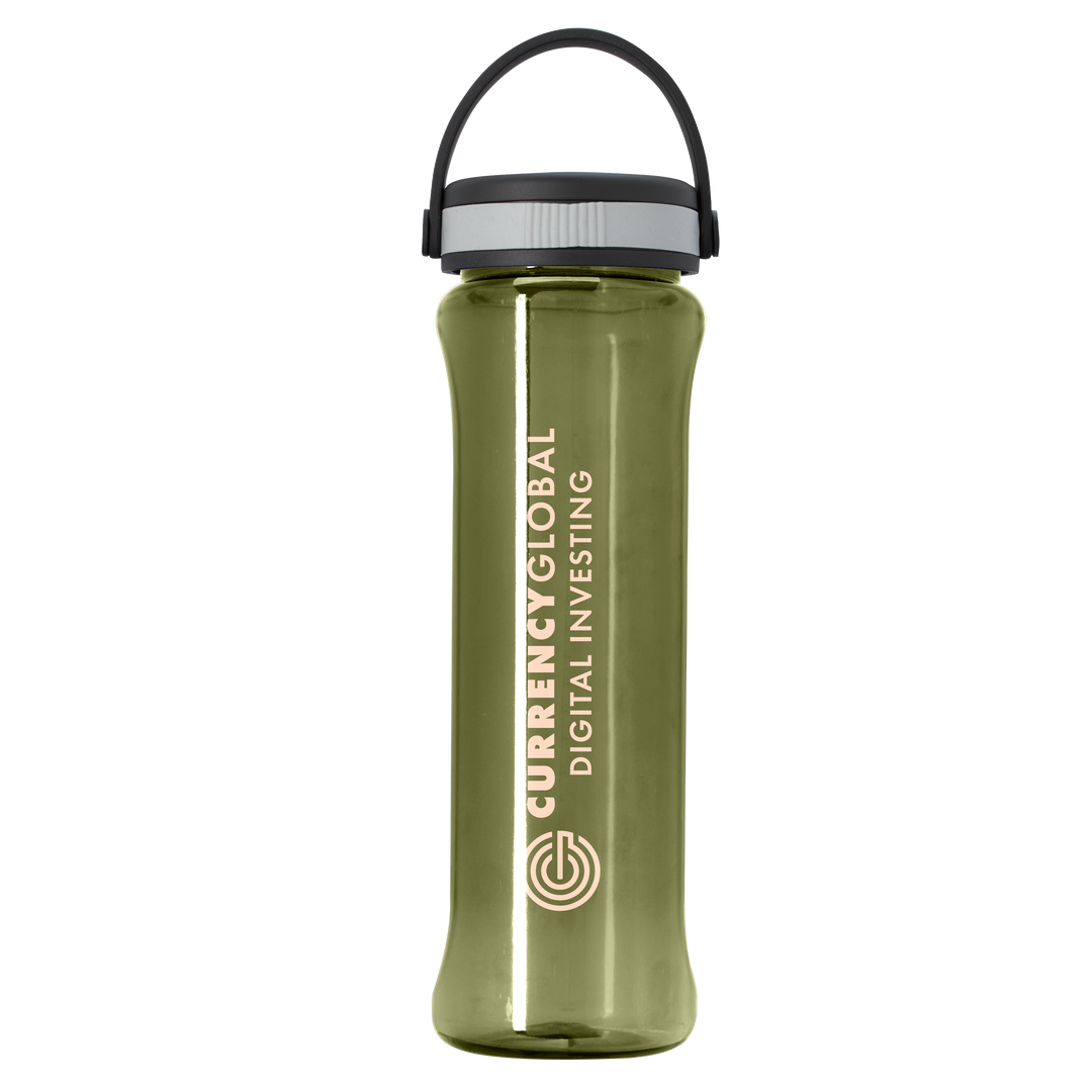 Boss Embossed RPET Bottle with Grip Lid - 26 oz.