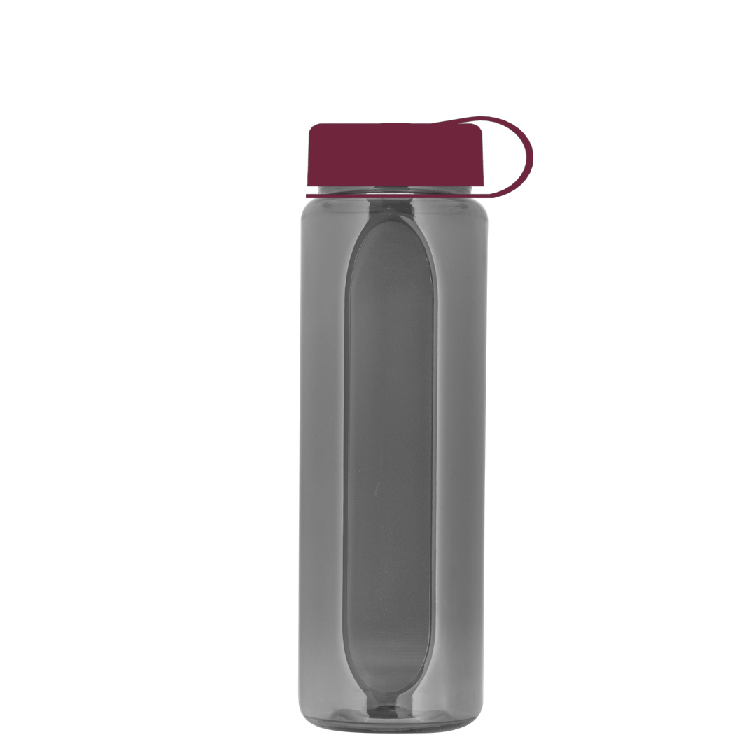 Boss Embossed RPET Bottle with Tethered Lid - 26 oz.
