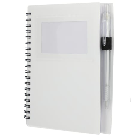 FSC® Recycled 5" x 7" Star Spiral Notebook with Pe