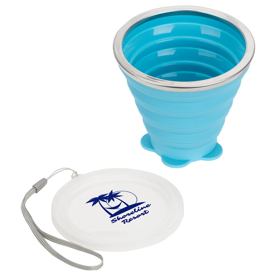 Groove 9 oz Collapsible Silicone Cup with Lid