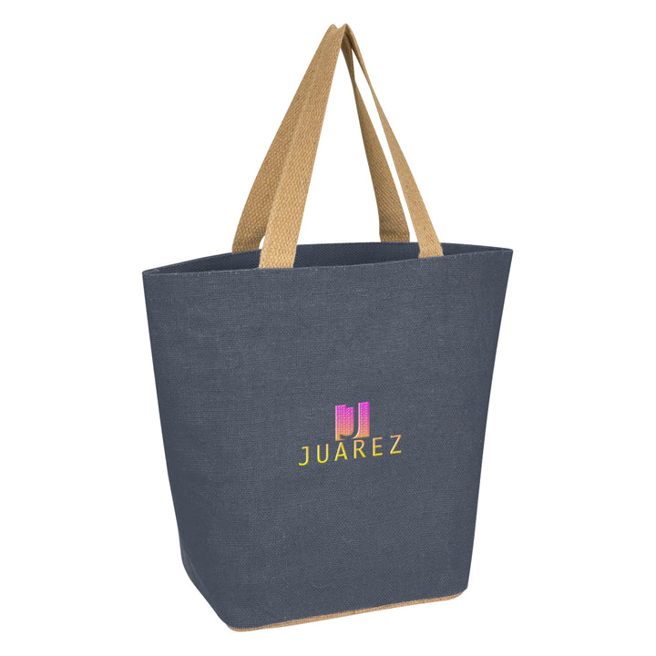 Marketplace Jute Tote Bag