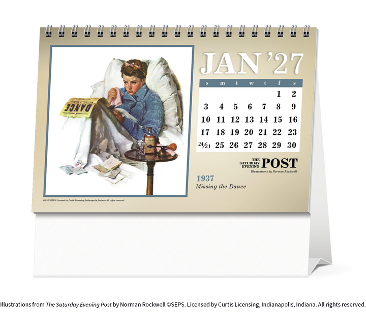 Triumph® Calendars The Saturday Evening Post Large Desk Calendar