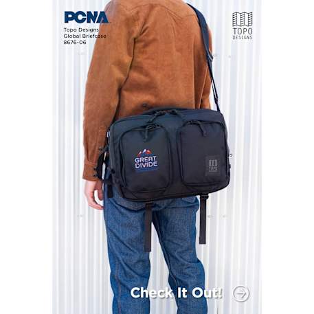 Topo Recycled Global Briefcase