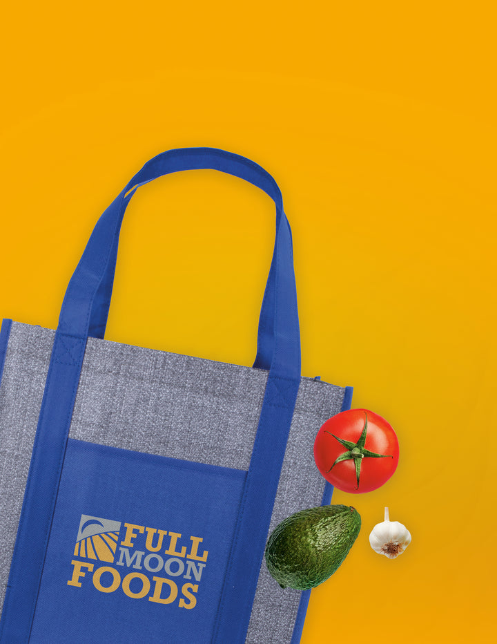 Good Value™ Laminated Heathered Non-Woven Grocery Tote