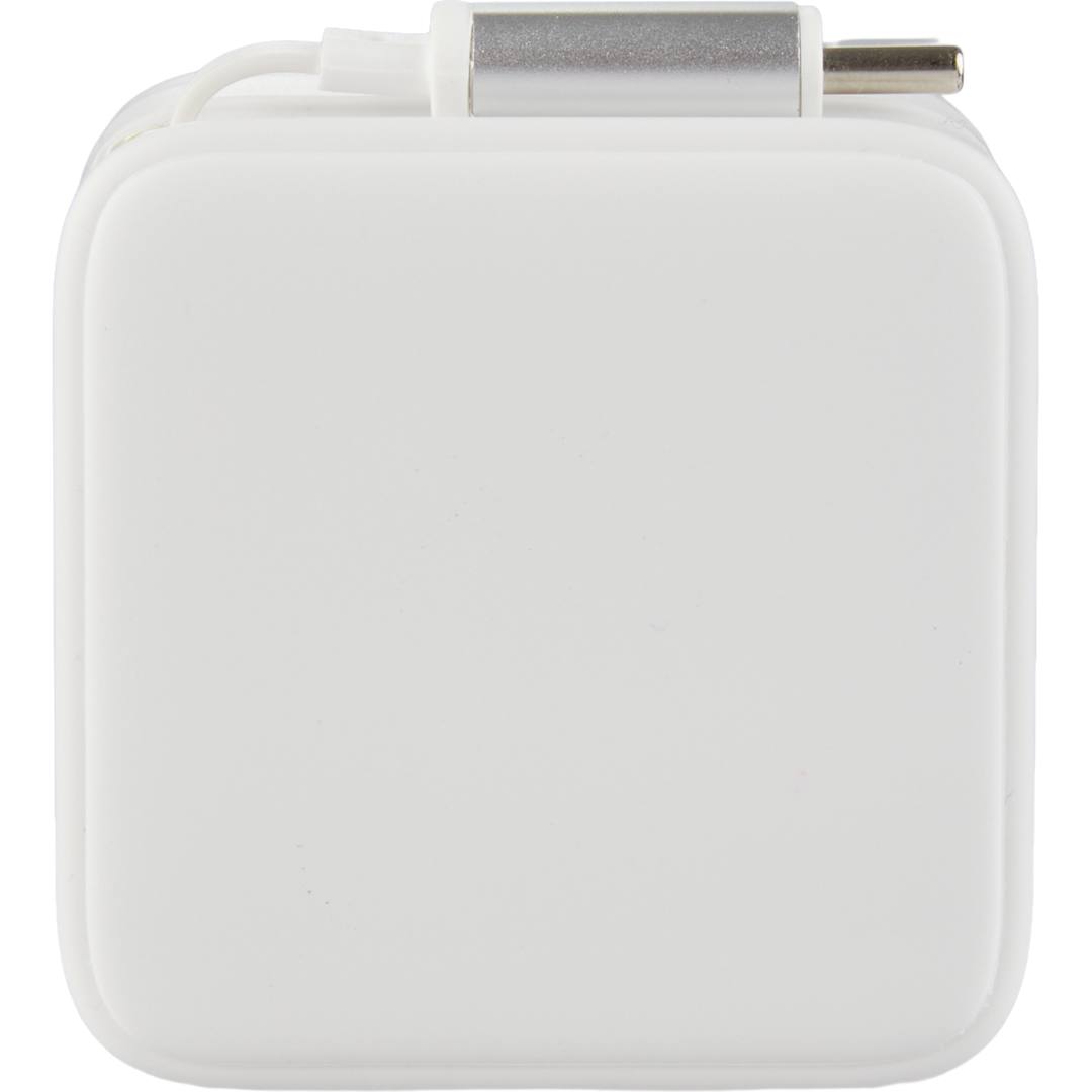 ETL Listed 20W Wall Charger with Retractable Cable