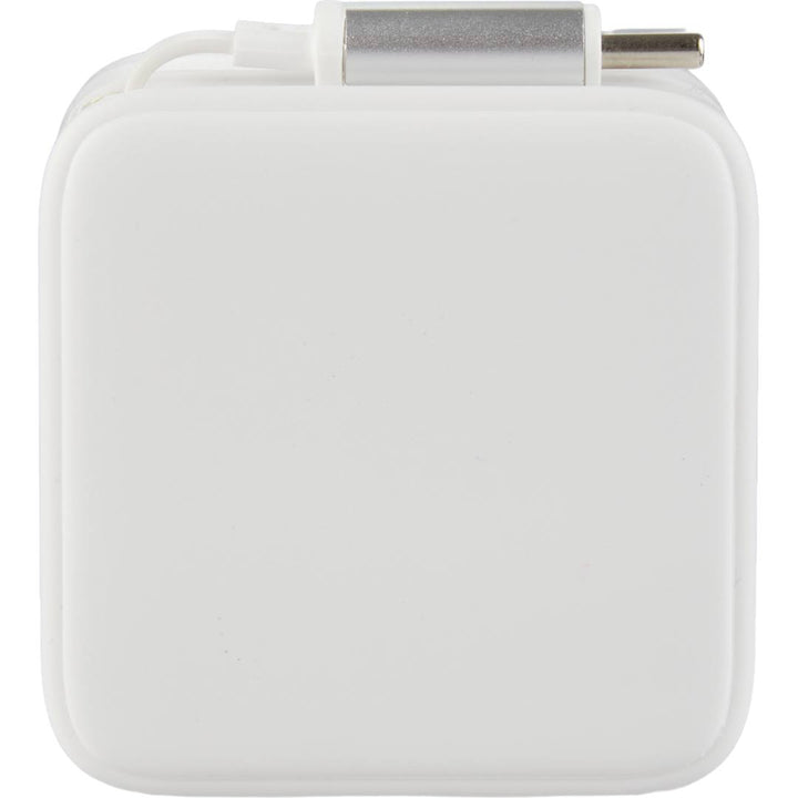 ETL Listed 20W Wall Charger with Retractable Cable