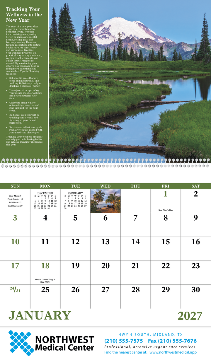 Good Value™ Healthy Living - Spiral Calendar