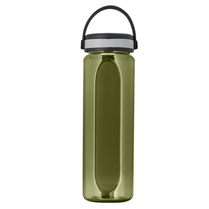 Boss Embossed RPET Bottle with Grip Lid - 26 oz.