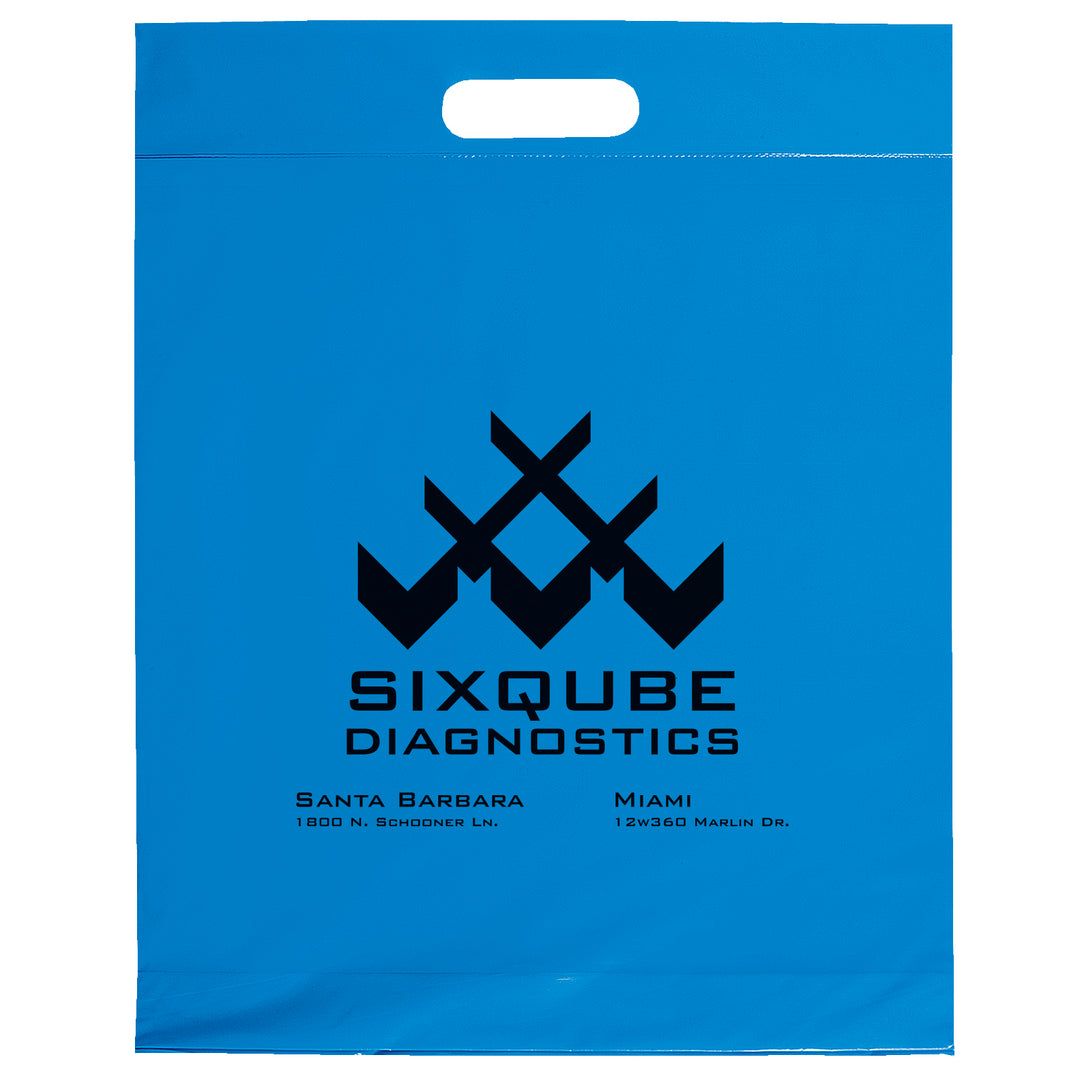 Die Cut Handle Bag - 15W x 19H x 3 - Flexo Ink Print