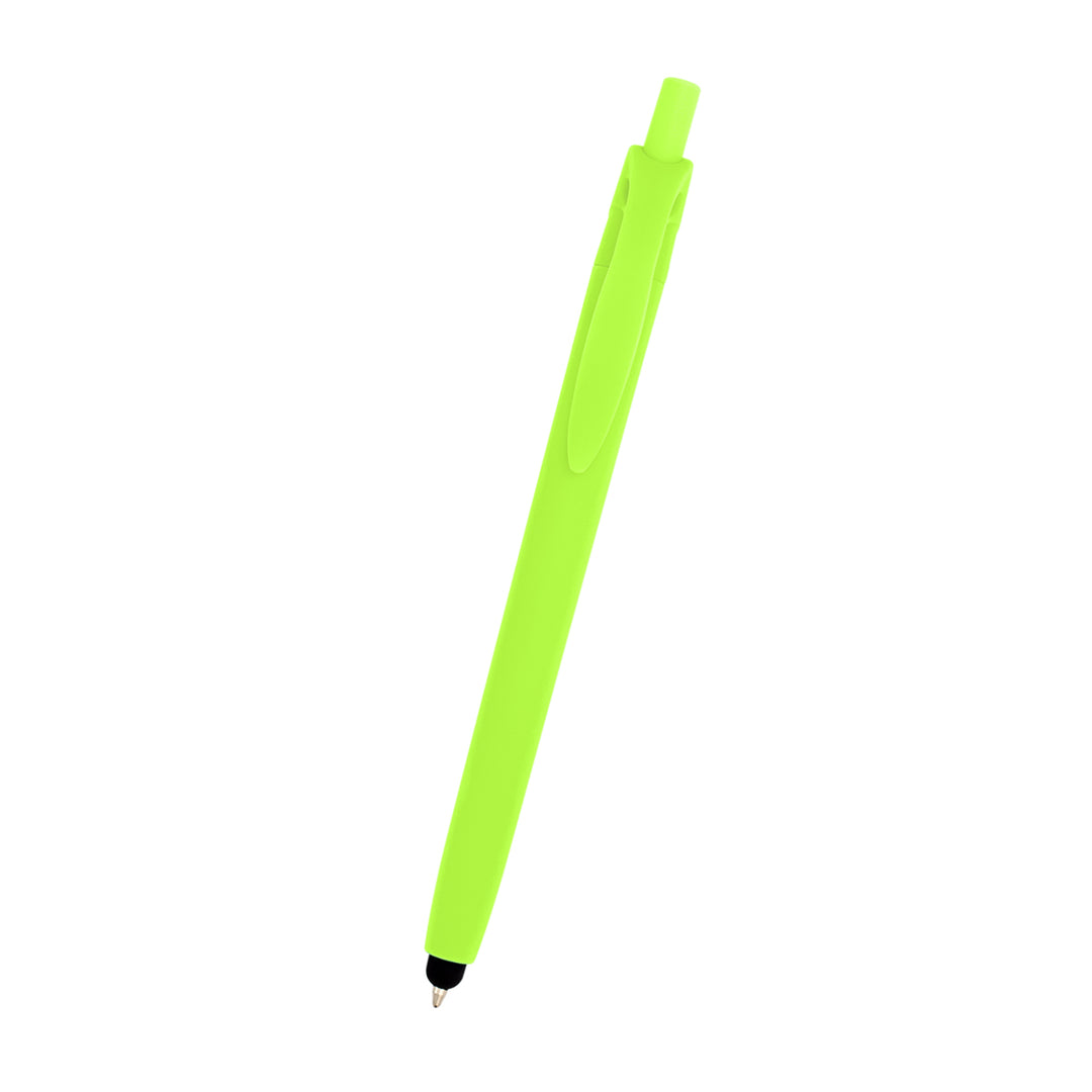Zinnia Rubberized Pen With Stylus