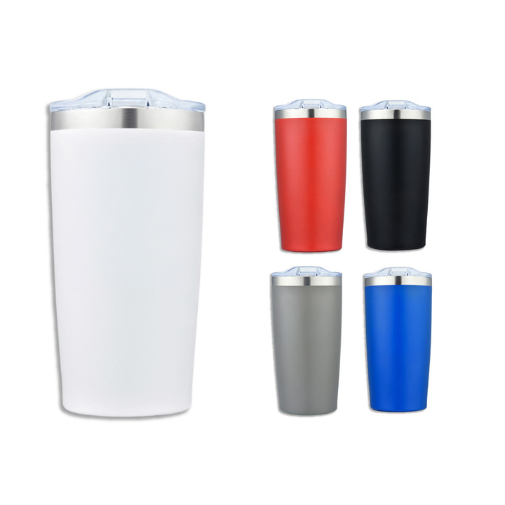 Frosted Sip-N-Go 20 oz Stainless Steel Tumbler