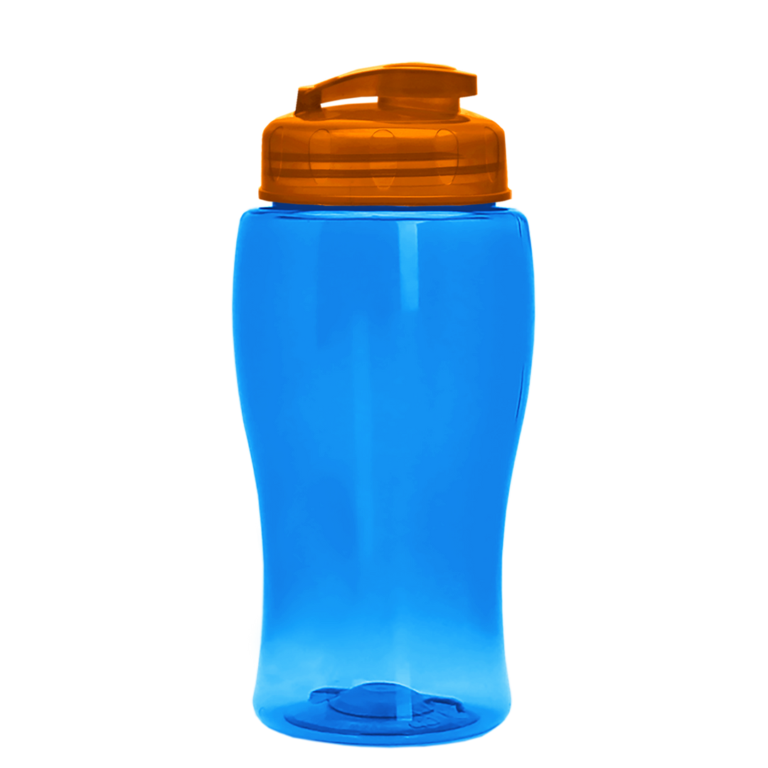 Poly-Pure Jr. - 18 oz. Transparent Bottle with USA Flip