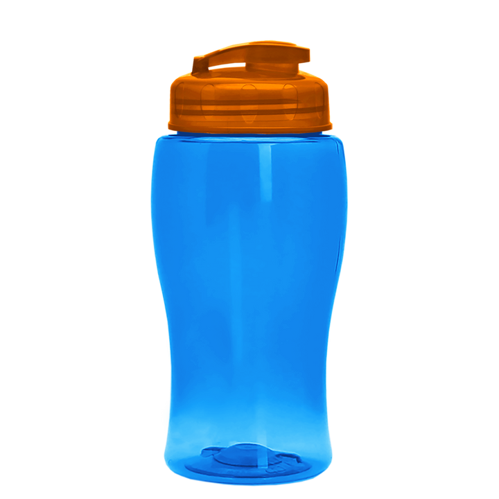 Poly-Pure Jr. - 18 oz. Transparent Bottle with USA Flip