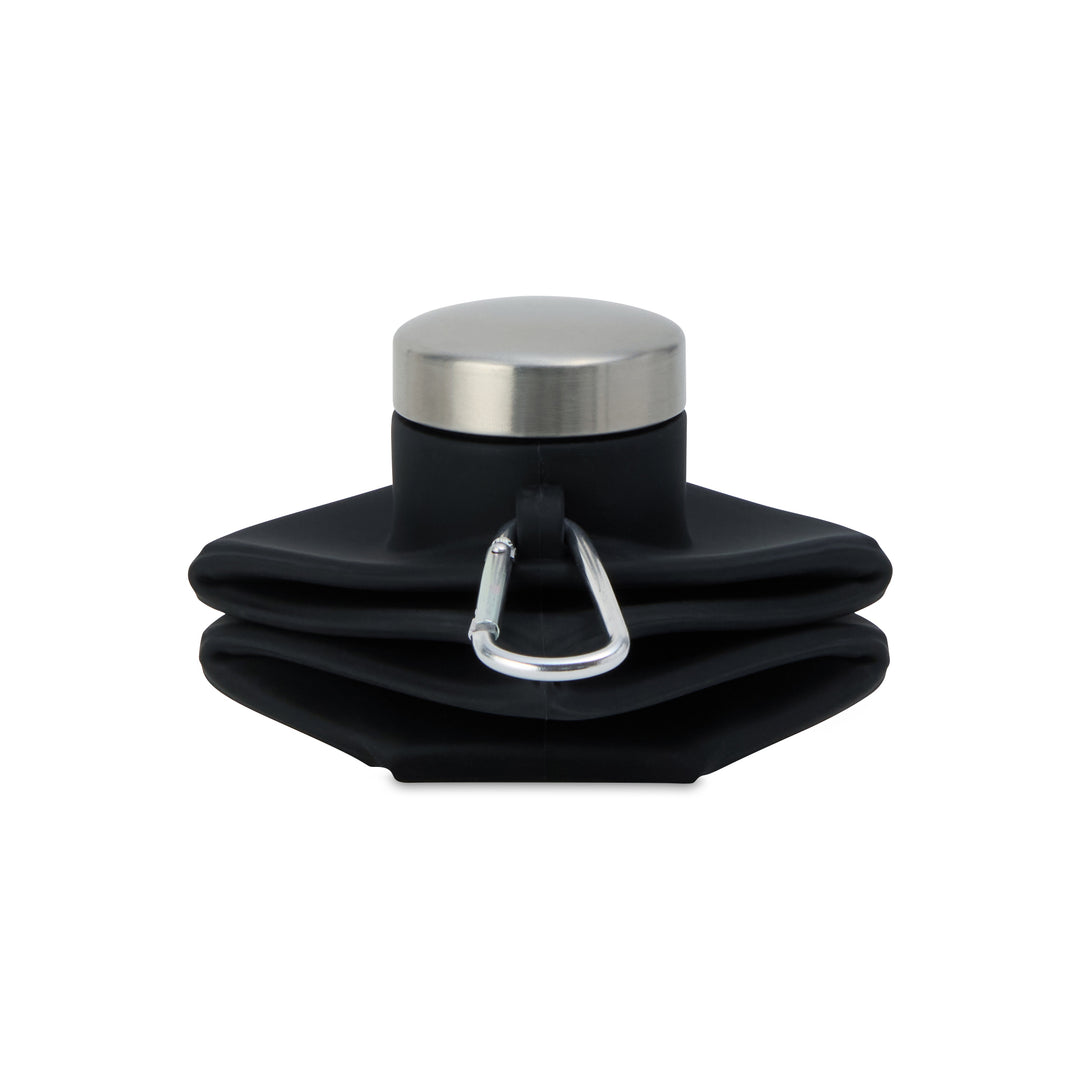 Clix Collapsible Silicone Bottle w/ Carabiner - 23 Oz.