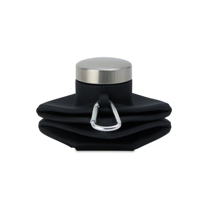 Clix Collapsible Silicone Bottle w/ Carabiner - 23 Oz.