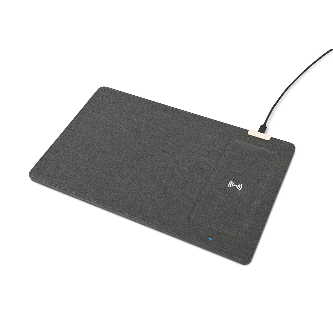 Eden Recycled Polyester Wireless Charging Mouse Pad