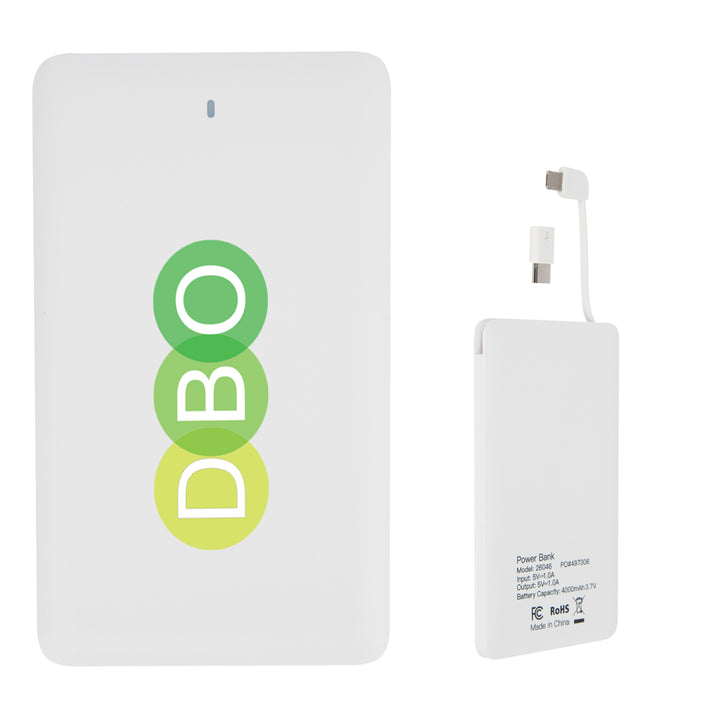 4000 MAH 3-In-1 Power Bank