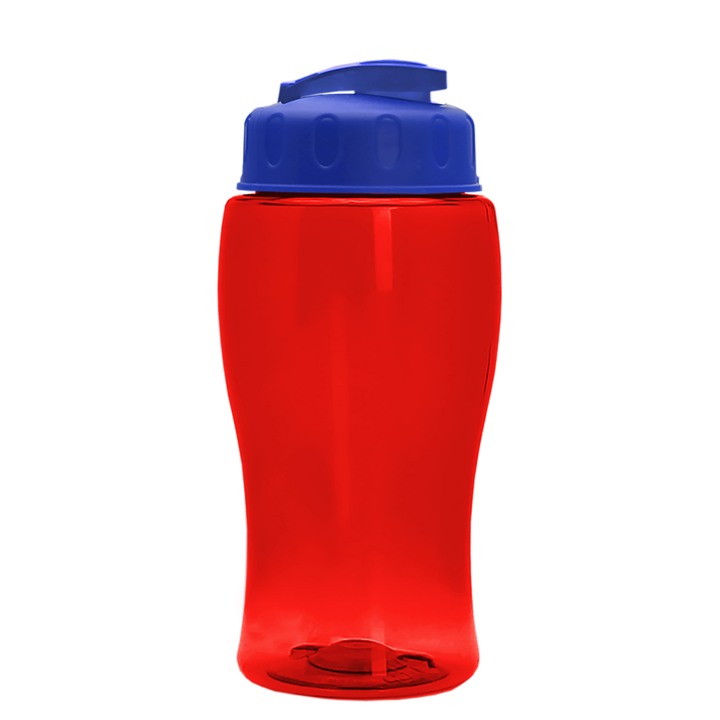 Poly-Pure Jr. - 18 oz. Transparent Bottle with USA Flip